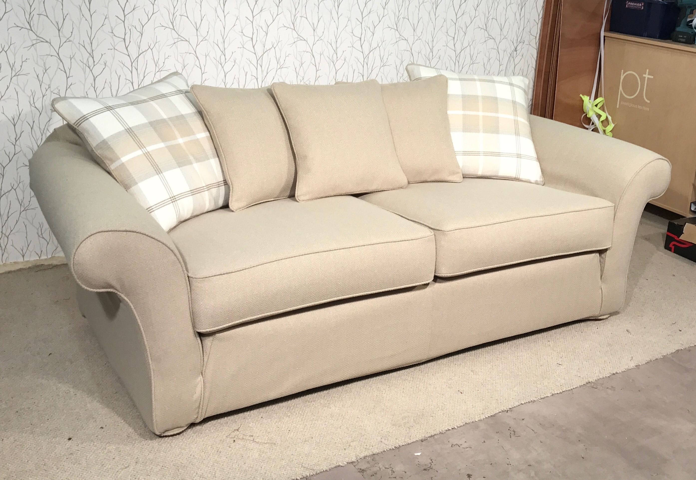 Fitted Loose Cover On Tetrad Sofa 